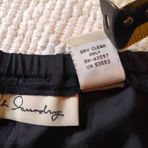 French Laundry M black silk ankle pants - Picture 4 of 14